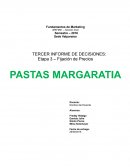 Fijación de precios. Pastas Margaratia