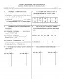 Examen primer periodo de matemáticas 3