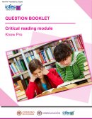 Lectura Critica inglés Question booklet