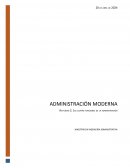 Administración moderna. Las cuatro funciones de la administración