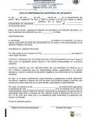 Acta de compromiso de inasistencia del estudiante