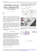 Transistores: zona de corte y saturación BJT