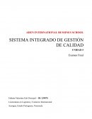 Sistema itegrado de gestion de calidad. Burger King