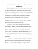 Análisis crítico del hundimiento del Proyecto de Ley de Presupuesto General de la Nacional 2025