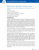 Relaciones Laborales como proceso. Caso: Conflicto entre gerencia y empleados de una fábrica