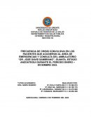 Frecuencia de crisis convulsiva en los pacientes que acudieron al Área de Emergencias y Consulta del ambulatorio “Dr. José David Sambrano”