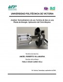 Análisis termodinámico de una turbina de gas en una planta de energía: Aplicación del ciclo Brayton