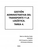 Gestión administrativa del transporte y la logística