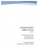 Habilidades directivas. Optativa