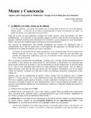 Mente y Conciencia. Apuntes sobre integración de Meditación y Terapia en un trabajo para la Conciencia