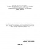 Contexto geohistórico personal colectivo del investigador