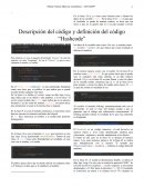 Descripción del código Hashcode