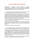Actividad académica requisito para examen